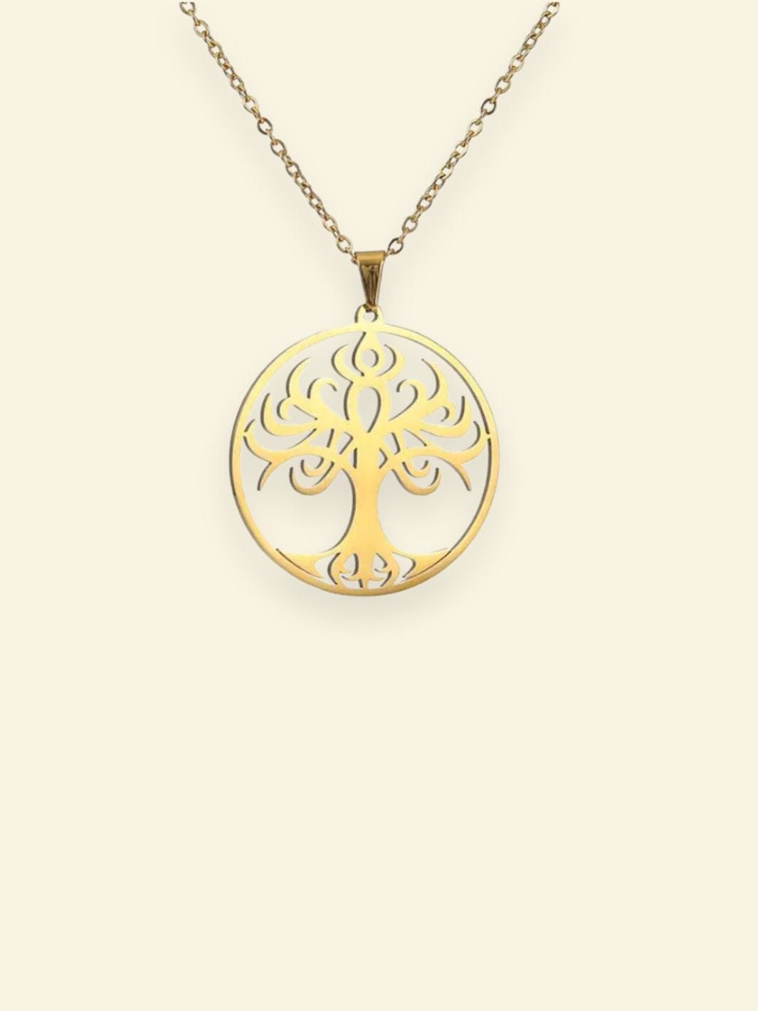 Arbre de Vie Celte Collier Doré