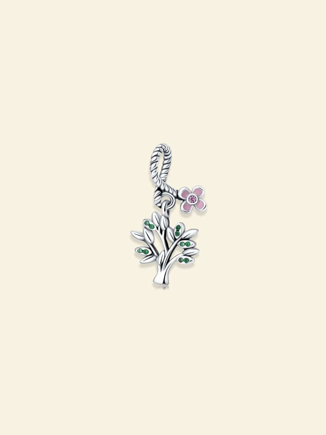 Arbre de Vie Pendentif Plaque Argent Plaqué argent
