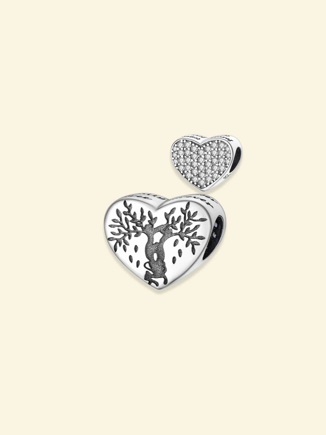Bracelet Argent Breloque Coeur Plaqué argent