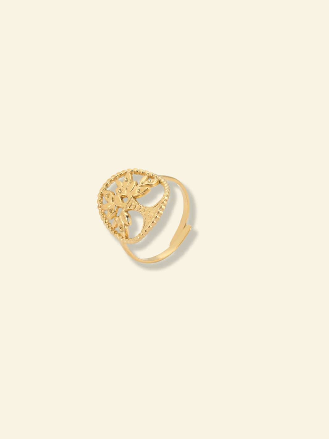Bague Arbre de Vie Ajourée Doré