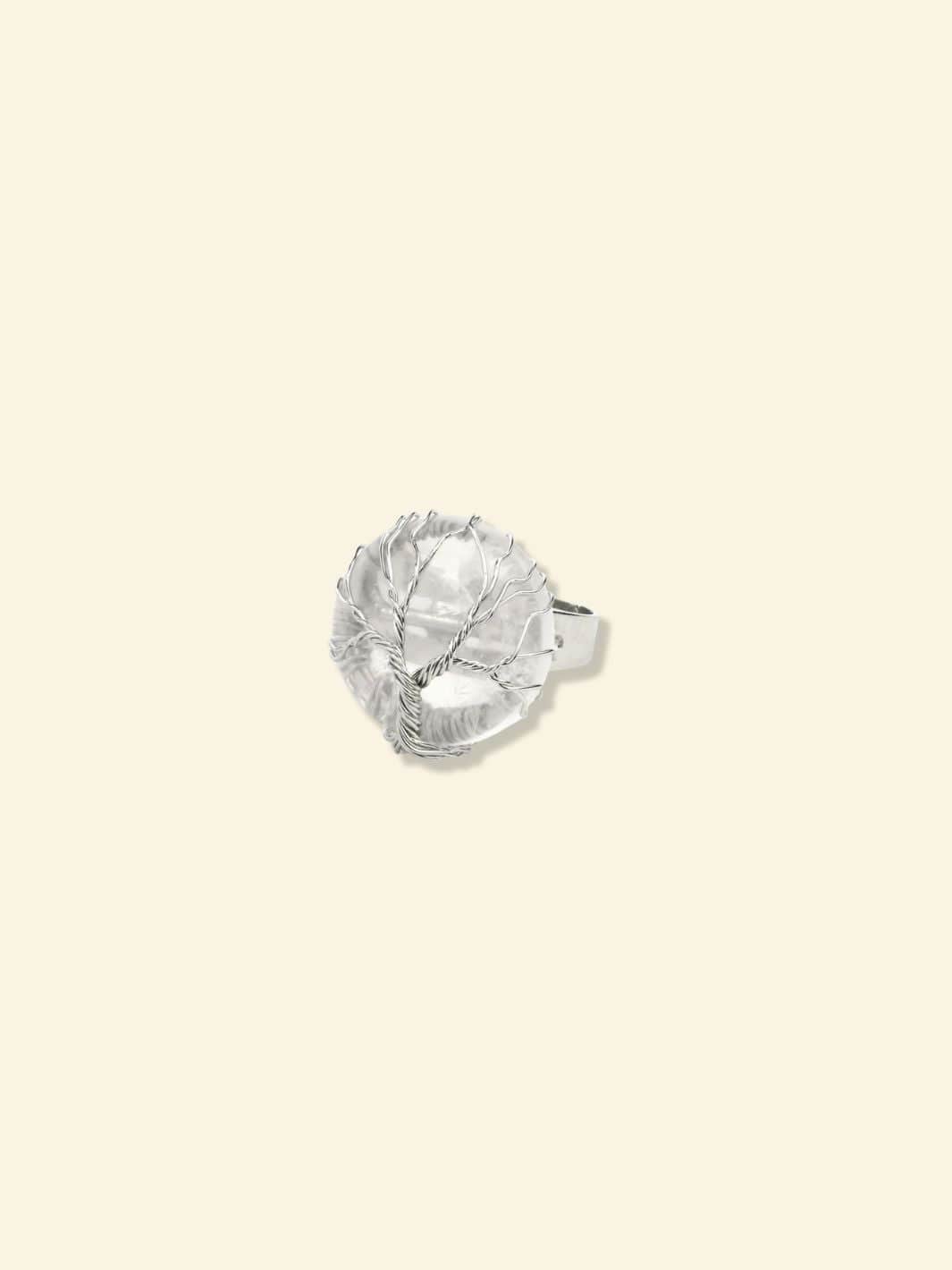 Bague Arbre de Vie Pierre Précieuse Crystal