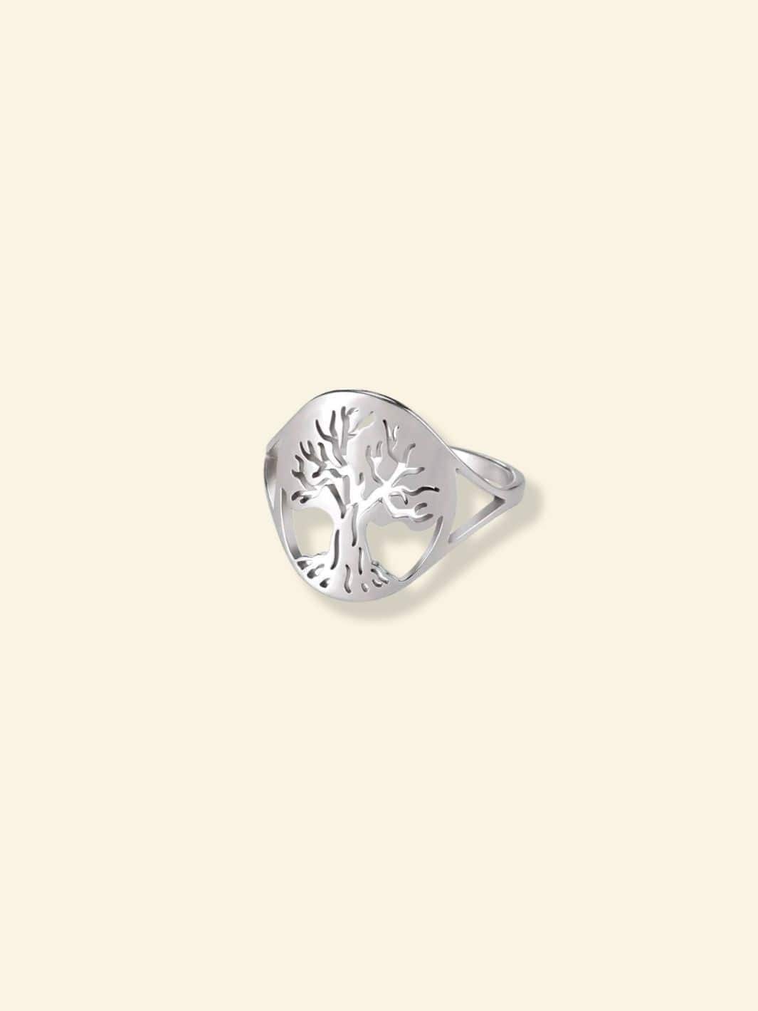 Bague Arbre de Vie Unisexe Argent / 7