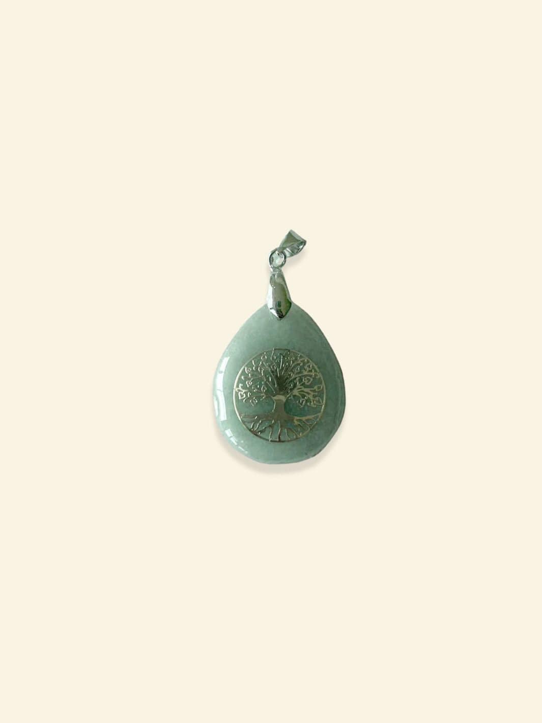 Pendentif Arbre de Vie Chakras Aventurine verte