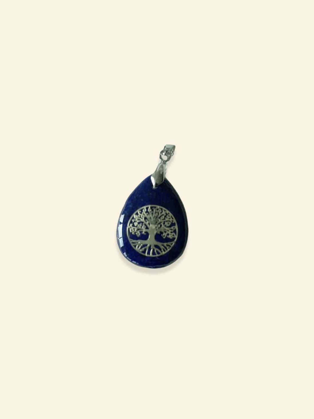 Pendentif Arbre de Vie Chakras Lapis Lazuli