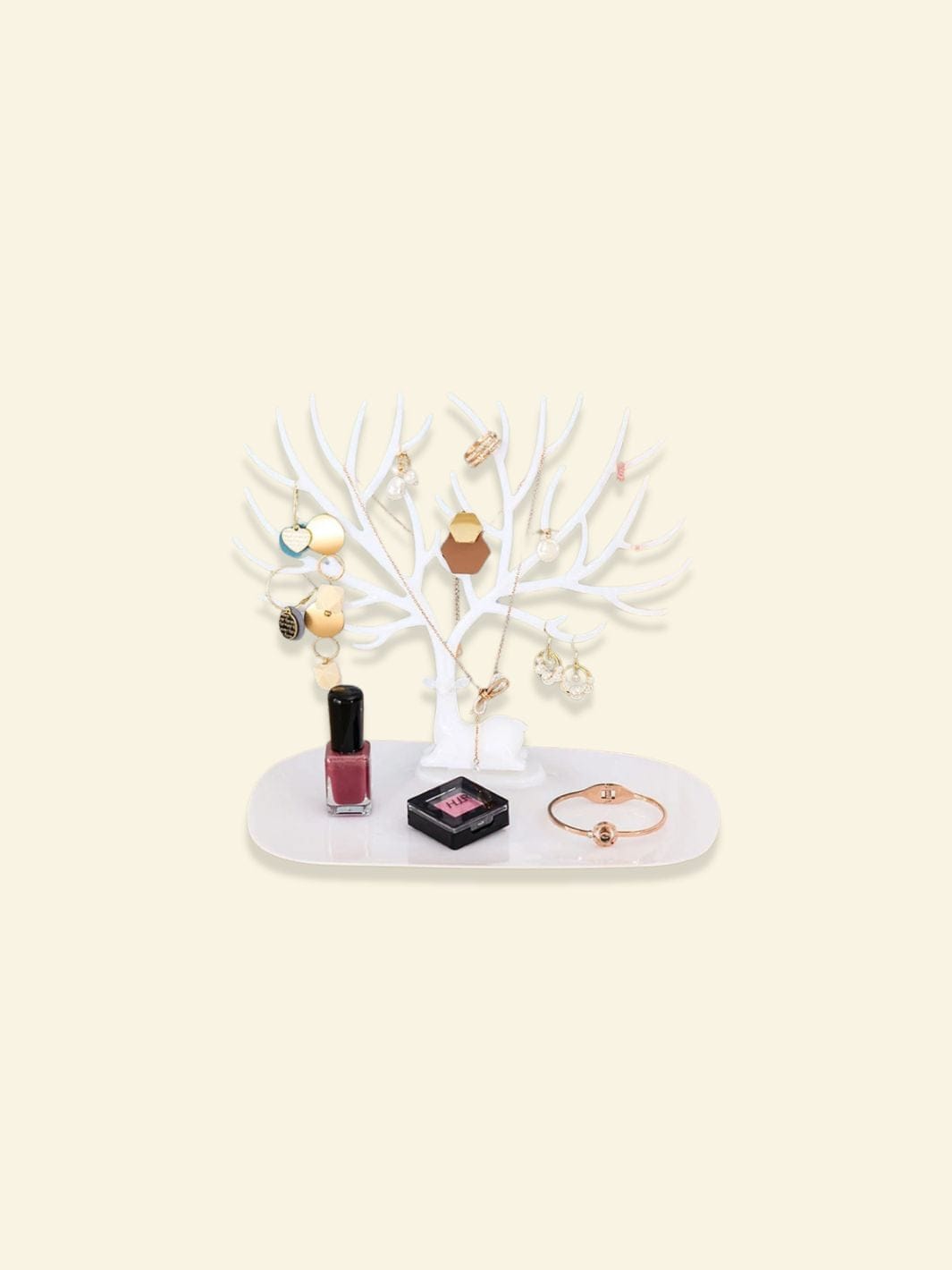 Présentoir à Bijoux Arbre de Vie Blanc 2