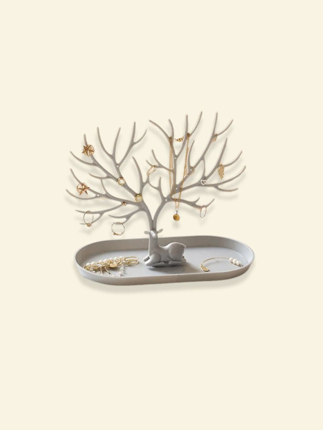Présentoir à Bijoux Arbre de Vie Gris