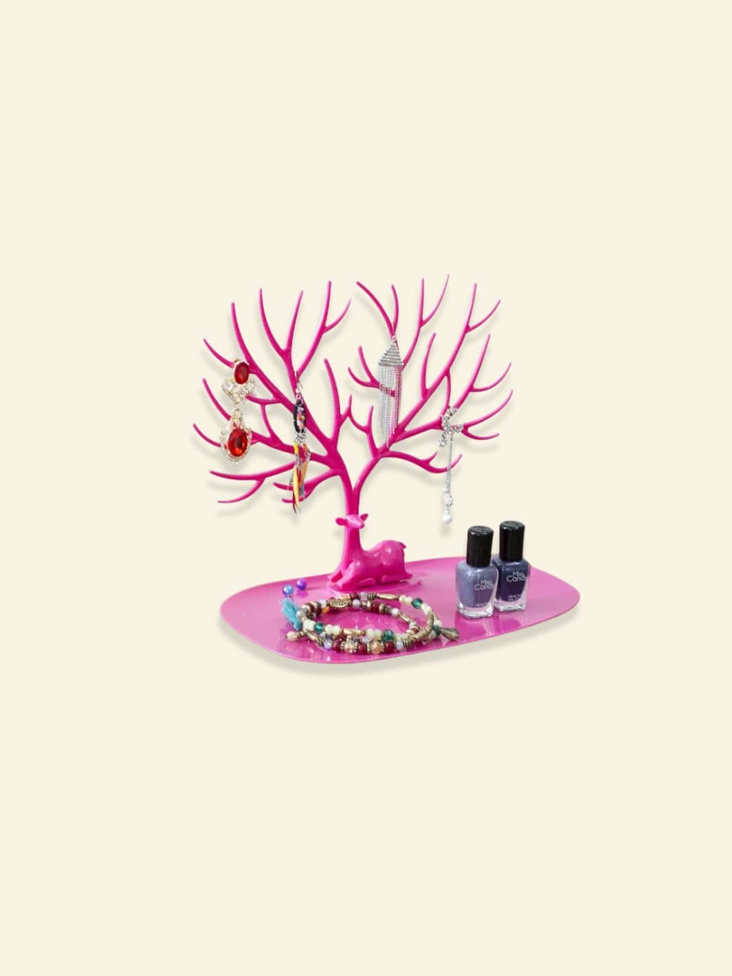 Présentoir à Bijoux Arbre de Vie Rose