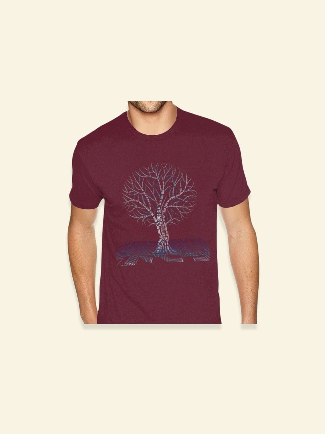 Tee-shirt Arbre de Vie Bordeaux / S