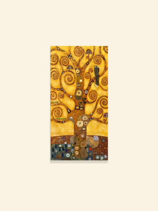 Toile Arbre de Vie Klimt Peinture sur toile / 20x40cm - Sans cadre